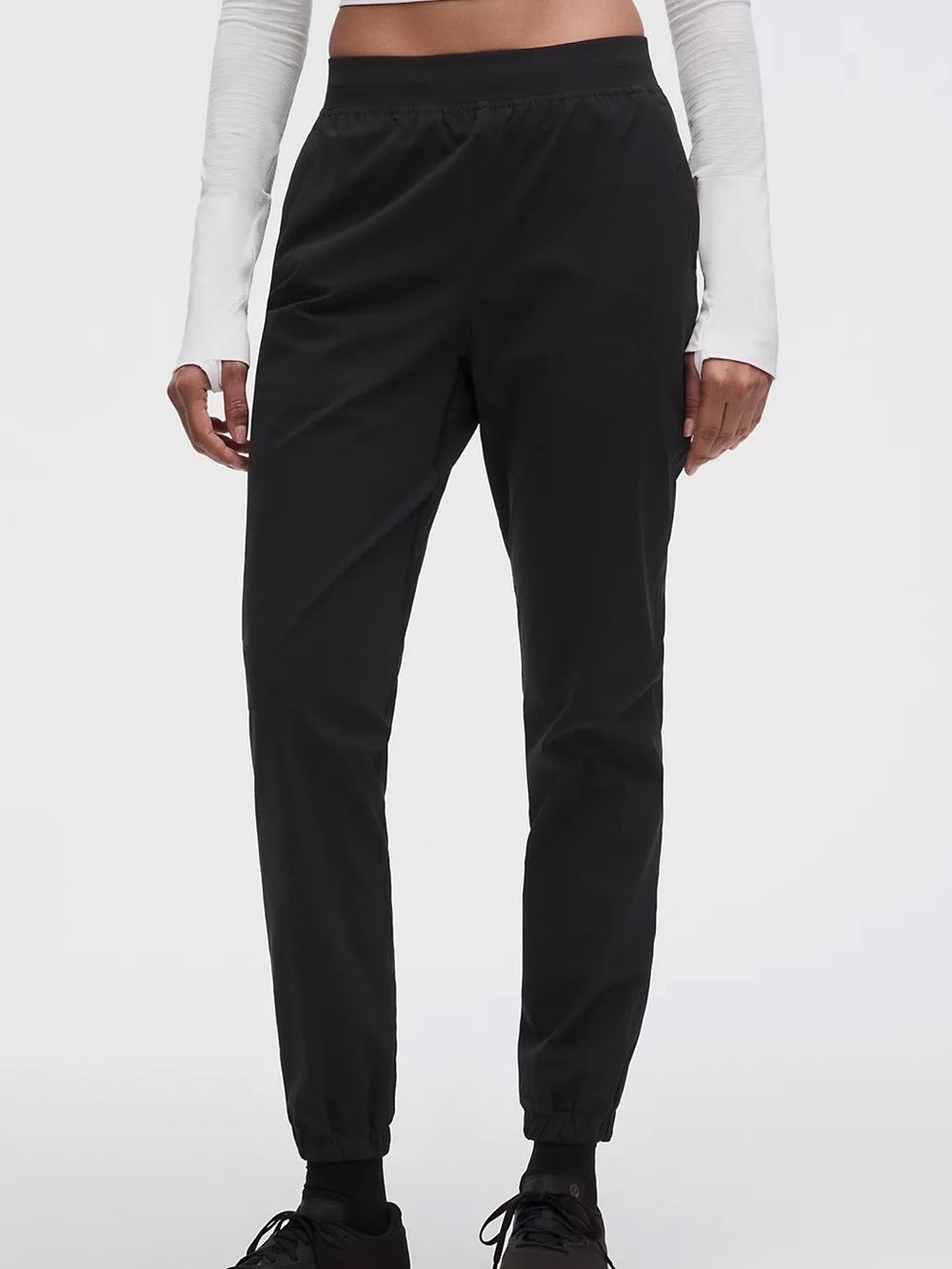 Lululemon Adapted State High-Rise Jogger 28 Black Ankle Zip Pants Size 4